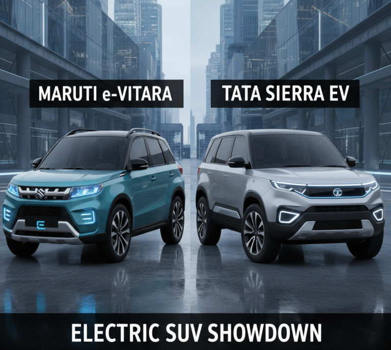 Maruti e-Vitara vs Tata Sierra EV – 2025–26 SUV Comparison