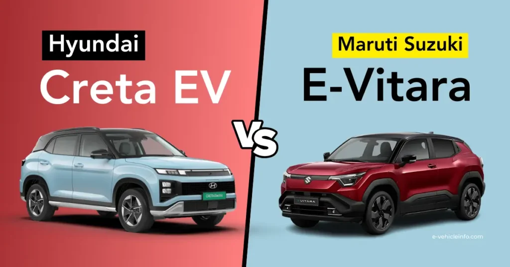 Maruti e-Vitara vs Hyundai Creta EV
