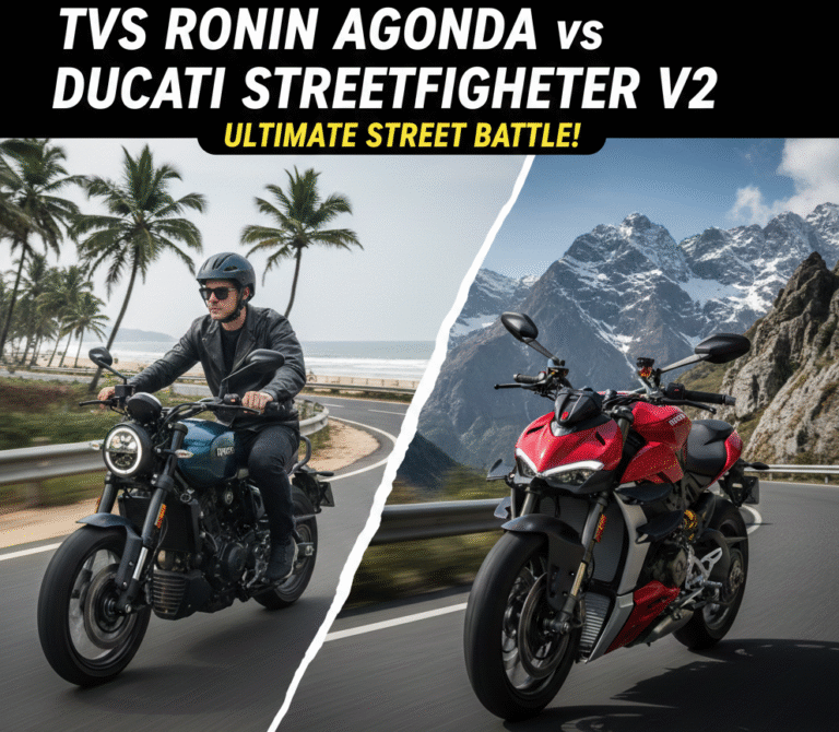 TVS Ronin Agonda vs Ducati Streetfighter V2