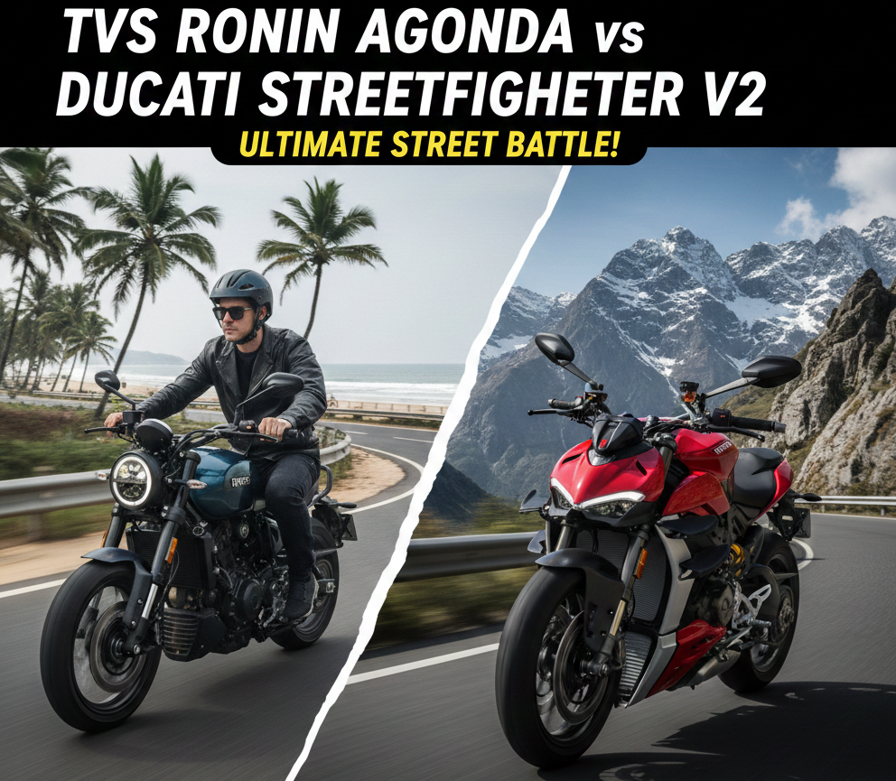 TVS Ronin Agonda vs Ducati Streetfighter V2